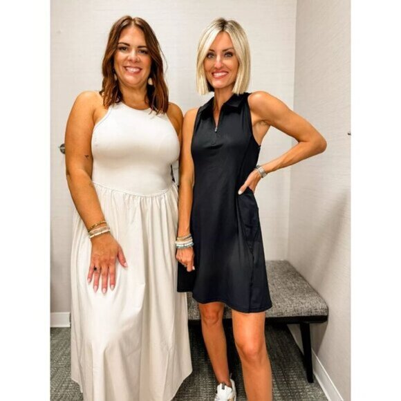 Zella White Sleeveless Maxi Dress - Picture 11 of 15